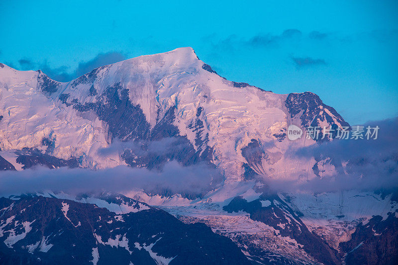 勃朗峰山脉Aiguille de Bionnassay